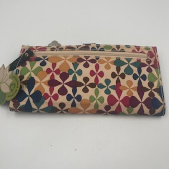 NEW Lily Bloom Wallet Clutch Floral Canvas ID Pouch NWT - Picture 9 of 12